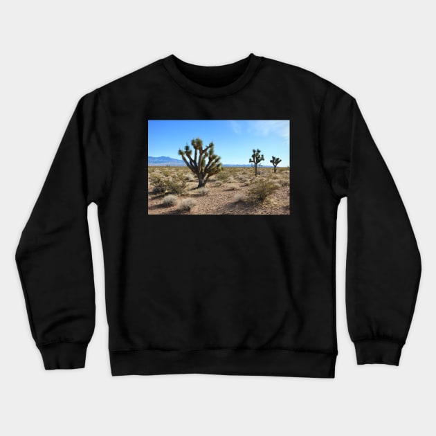 Joshua Trees in the Mojave Crewneck Sweatshirt by somekindofguru